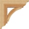Ekena Millwork Thorton Traditional Rough Sawn Bracket w/ Offset Brace, Western Red Cedar, 6"W x 16"D x 16"H BKT0604X16X16THR01RWR - alternate 2